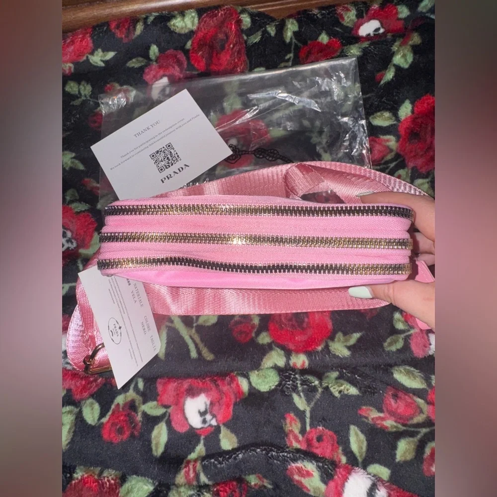 Prada Hot Pink Nylon Sling Bag NWT - Picture 4 of 5